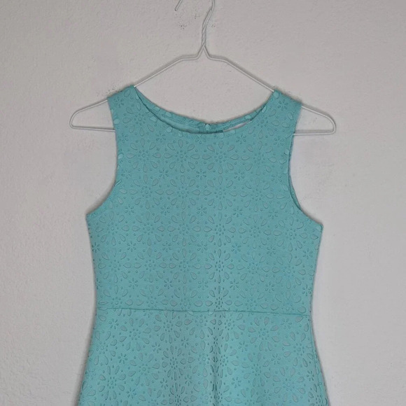 The Childrens Place Daisy Floral Dress Sz L 10/12 Laser Cut Party Wedding Artsy - Picture 2 of 16